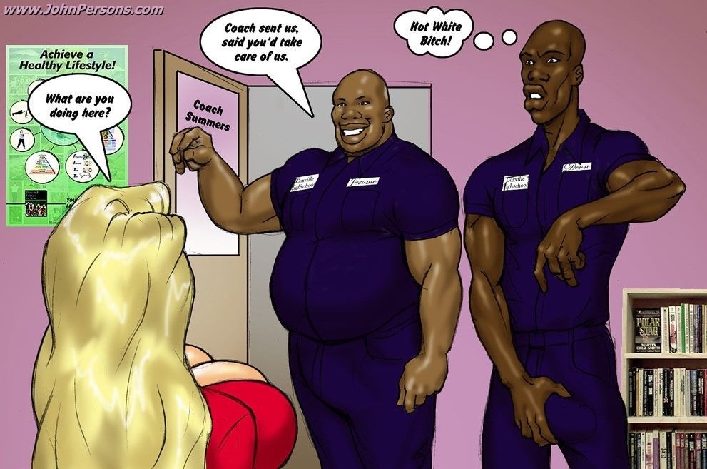 991px x 657px - Mega busty blonde captain of the cheerleader squat enjoy giant black cocks  â€“ Mega Boobs Cartoons