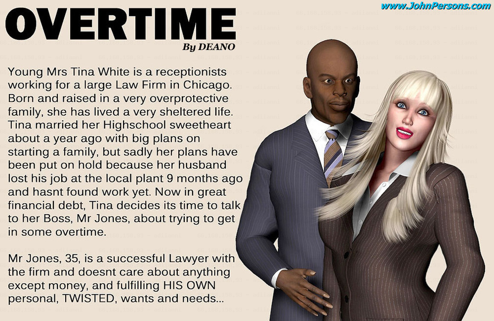 Busty blonde office worker gets a taste of her boss black ...